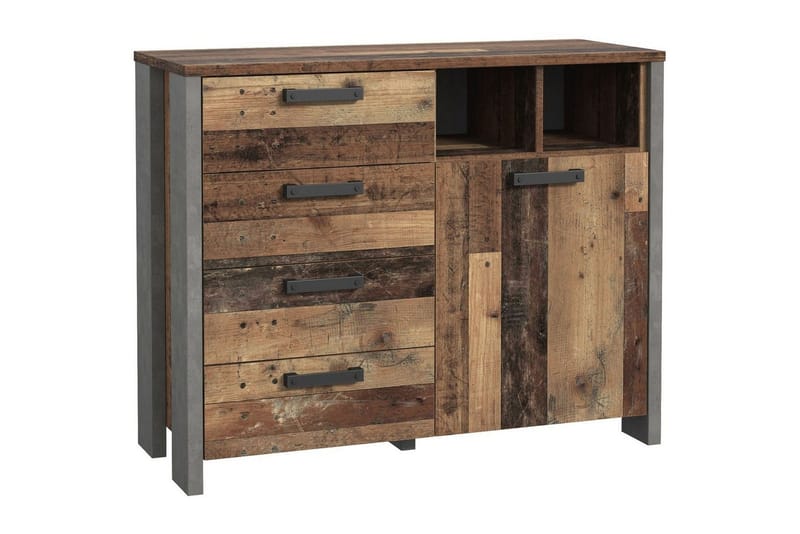 Cadle Kommode 107 cm, Brun/Grå