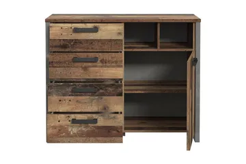 Cadle Kommode 107 cm - Brun/Grå - Opbevaring - Opbevaringsmøbler - Kommode