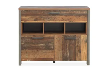 Cadle Kommode 107 cm - Brun/Grå - Opbevaring - Opbevaringsmøbler - Kommode