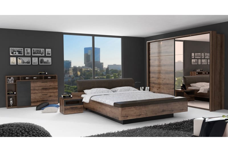 Cannop Kommode 153 cm - Brun/Sort - Opbevaring - Opbevaringsmøbler - Kommode