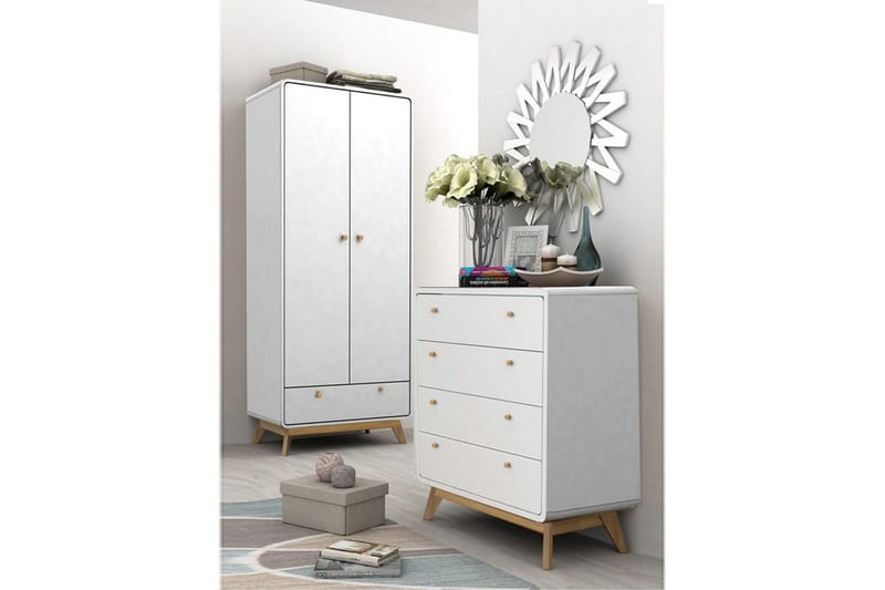 Kommode Cassie Hvid/Hvid - Hvid/Hvid - Opbevaring - Opbevaringsmøbler - Kommode - Entrékommode