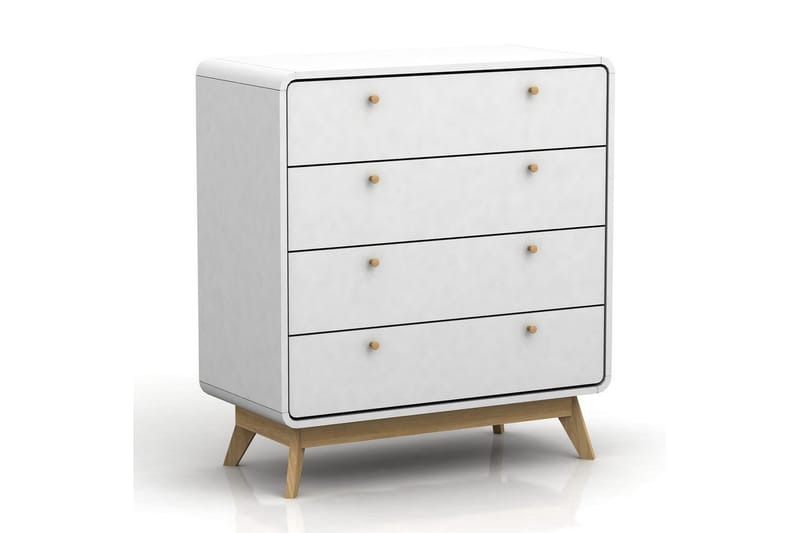 Kommode Cassie Hvid/Hvid - Hvid/Hvid - Opbevaring - Opbevaringsmøbler - Købmandsdisk