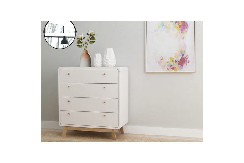 Kommode Cassie Hvid/Hvid - Hvid/Hvid - Opbevaring - Opbevaringsmøbler - Kommode - Entrékommode
