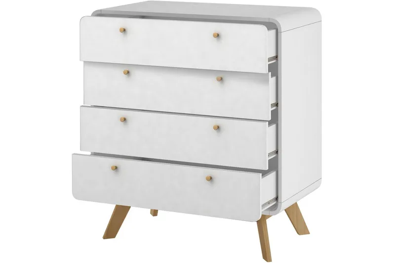 Kommode Cassie Hvid/Hvid - Hvid/Hvid - Opbevaring - Opbevaringsmøbler - Købmandsdisk