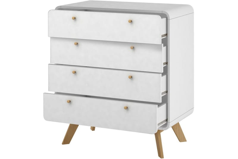 Kommode Cassie Hvid/Hvid - Hvid/Hvid - Opbevaring - Opbevaringsmøbler - Kommode - Entrékommode