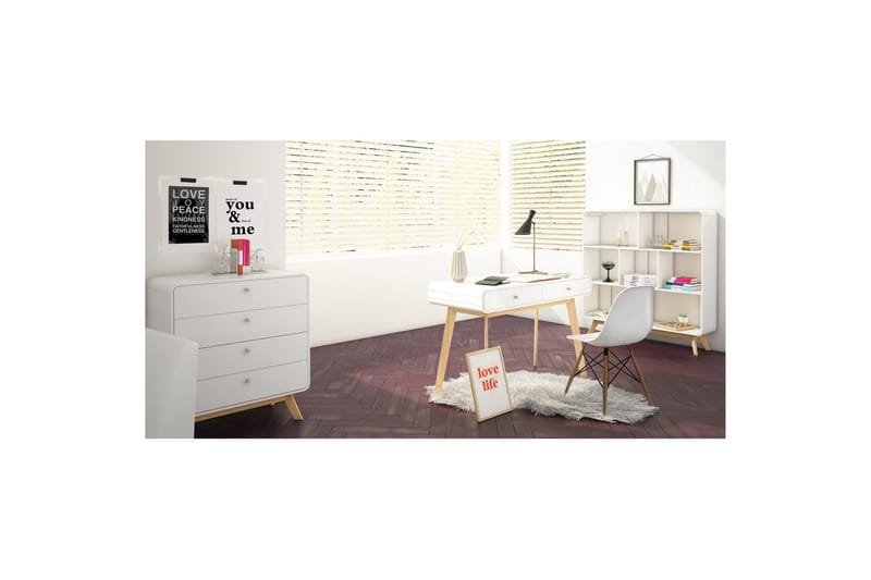 Kommode Cassie Hvid/Hvid - Hvid/Hvid - Opbevaring - Opbevaringsmøbler - Købmandsdisk