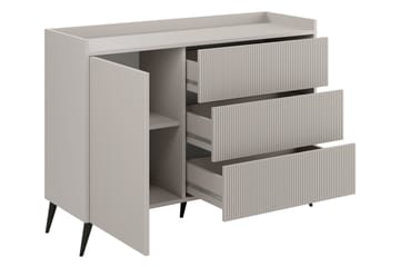Chiku Kommode 126 cm - Beige - Opbevaring - Opbevaringsmøbler - Kommode