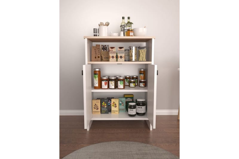 Cladells Kommode 62 cm - Hvid - Opbevaring - Opbevaringsmøbler - Kommode - Entrékommode