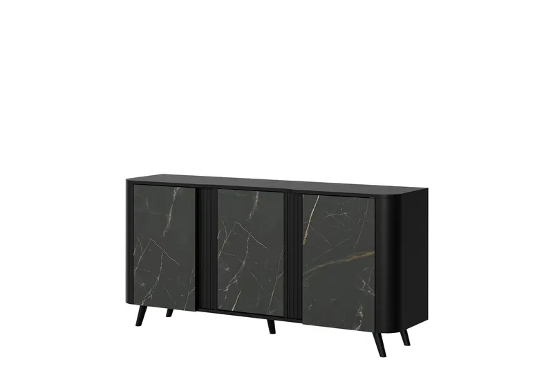 Clement Kommode 151 cm, Sort