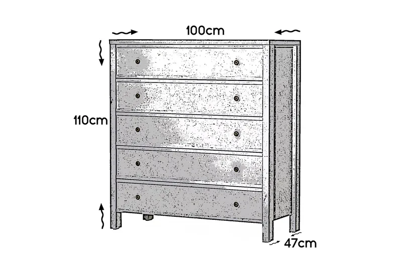 Comfortale agentur - Hvid - Opbevaring - Opbevaringsmøbler - Kommode - Entrékommode