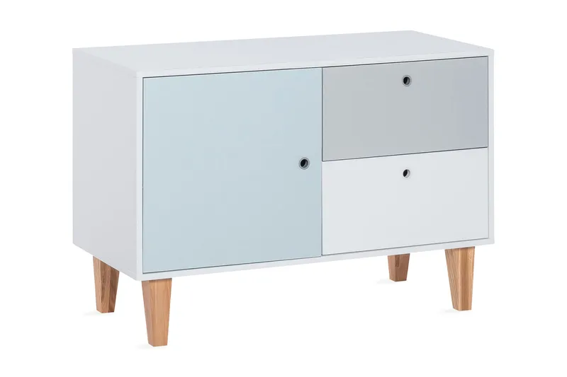 Concept Kommode Hvid/Blå/Natur, VOX