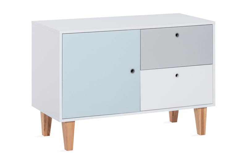 Concept Kommode Hvid/Blå/Natur, VOX