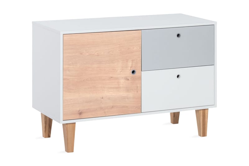 Concept Kommode Hvid/Grå/Natur, VOX