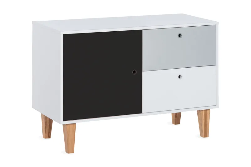 Concept Kommode Hvid/Grå/Sort, VOX