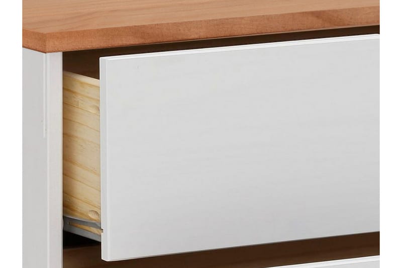 Crotone Kommode 76x39 cm 3 Skuffer - Hvid - Opbevaring - Opbevaringsmøbler - Kommode - Entrékommode