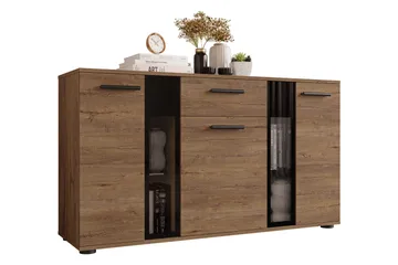 Deardorf Kommode 140 cm - Træ/natur/Hvid - Opbevaring - Opbevaringsmøbler - Kommode - Entrékommode
