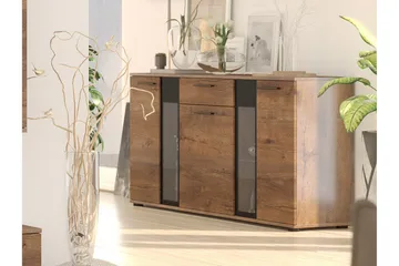 Deardorf Kommode + LED 140 cm - Træ|natur - Opbevaring - Opbevaringsmøbler - Kommode - Entrékommode
