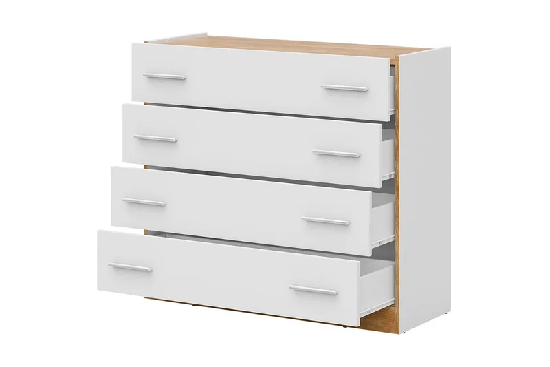 Dentro kommode 100x40x90 cm - Beige / Hvid - Opbevaring - Opbevaringsmøbler - Kommode - Entrékommode