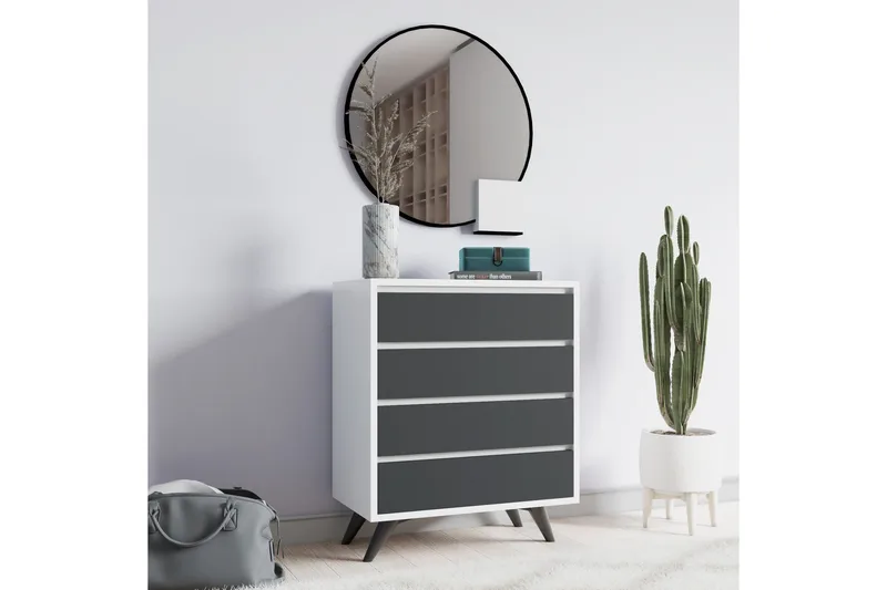 Desgrar Kommode 70x86 cm - Hvid - Opbevaring - Opbevaringsmøbler - Kommode - Entrékommode