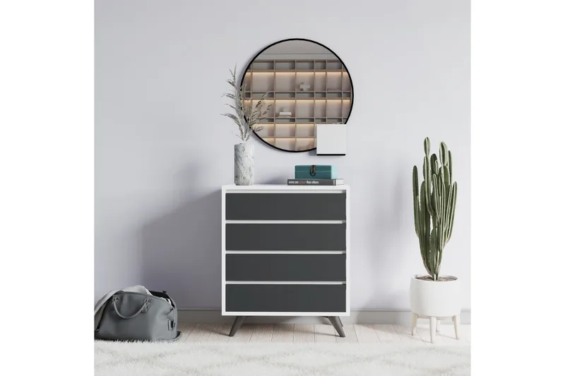 Desgrar Kommode 70x86 cm - Hvid - Opbevaring - Opbevaringsmøbler - Kommode - Entrékommode