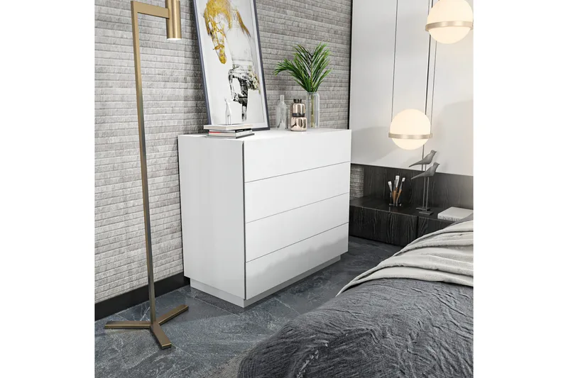 Desgrar Kommode 90x81,6 cm - Hvid - Opbevaring - Opbevaringsmøbler - Kommode - Entrékommode