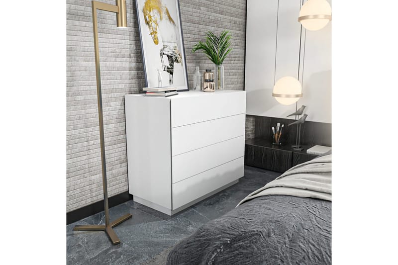 Desgrar Kommode 90x81,6 cm - Hvid - Opbevaring - Opbevaringsmøbler - Kommode - Entrékommode