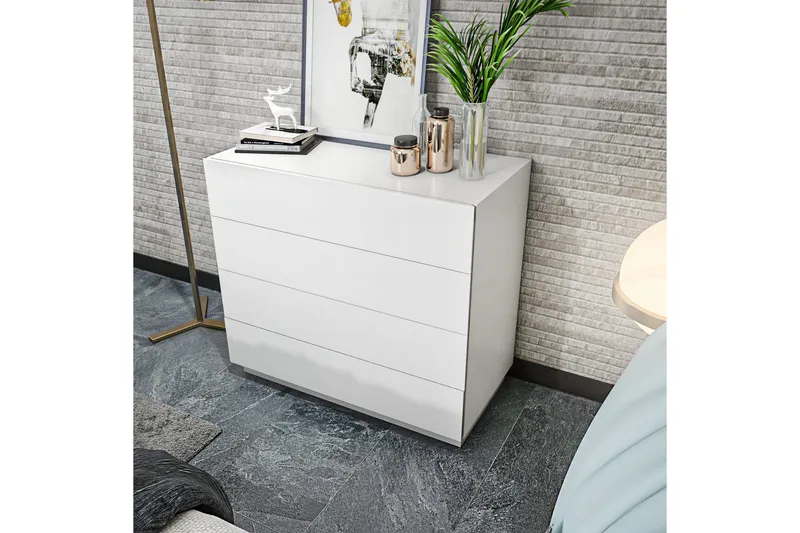 Desgrar Kommode 90x81,6 cm - Hvid - Opbevaring - Opbevaringsmøbler - Kommode - Entrékommode