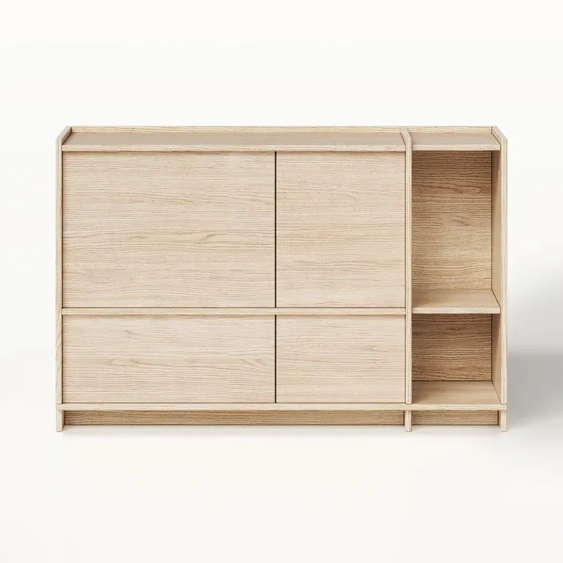 Kommode Deyloris 138 cm, lyst naturtræ
