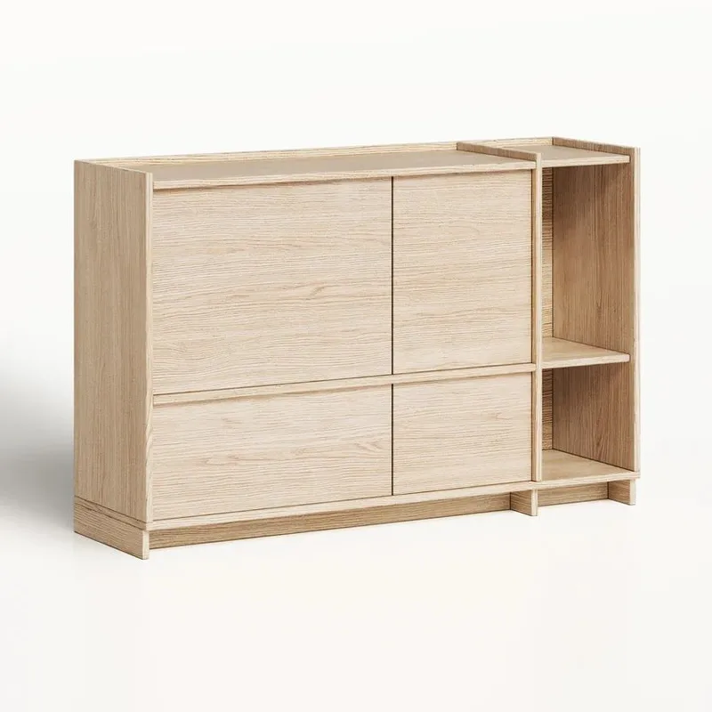 Kommode Deyloris 138 cm - lyst naturtræ - Opbevaring - Opbevaringsmøbler - Skænke & sideboards