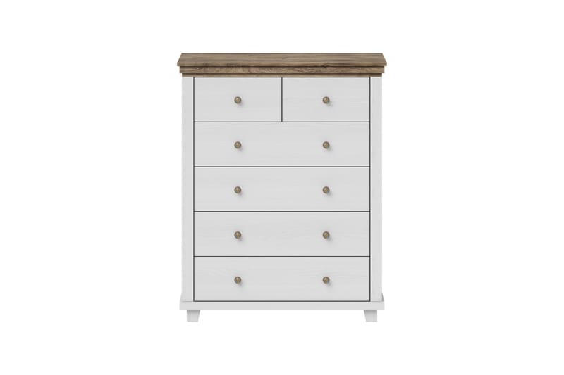 Doade kommode 90x42x112,5 cm - Askegrå/Natur - Opbevaring - Opbevaringsmøbler - Kommode - Entrékommode