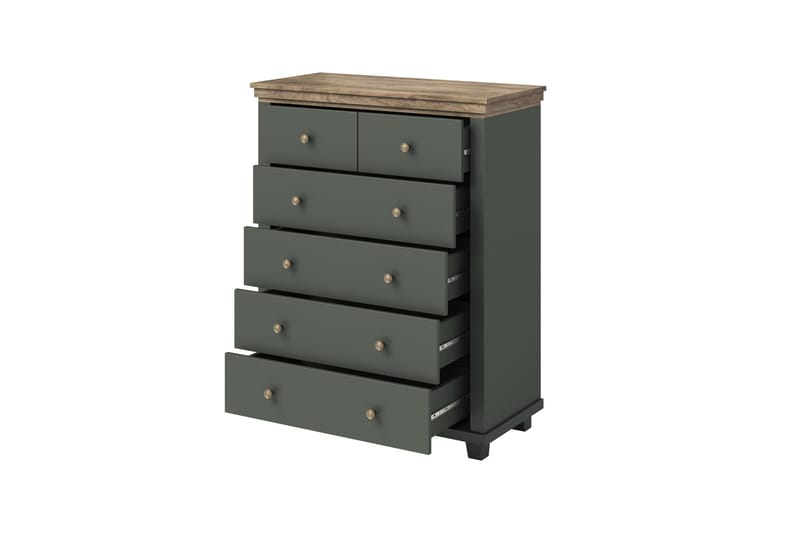 Doade Kommode - Grøn|Natur - Opbevaring - Opbevaringsmøbler - Kommode - Entrékommode