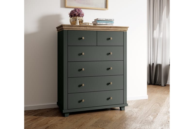 Doade Kommode - Grøn|Natur - Opbevaring - Opbevaringsmøbler - Kommode - Entrékommode