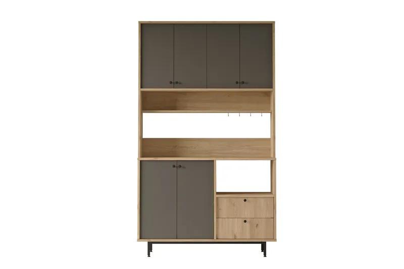 Donae Kommode 120 cm, Eg/Antracit