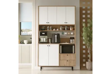 Donae Kommode 120 cm - Eg/Hvid - Opbevaring - Opbevaringsmøbler - Kommode