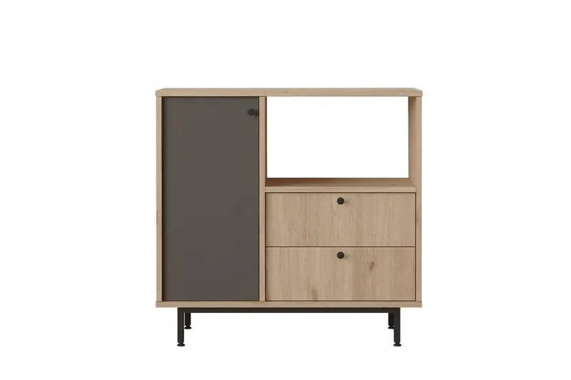 Donae Kommode 88 cm, Eg/Antracit