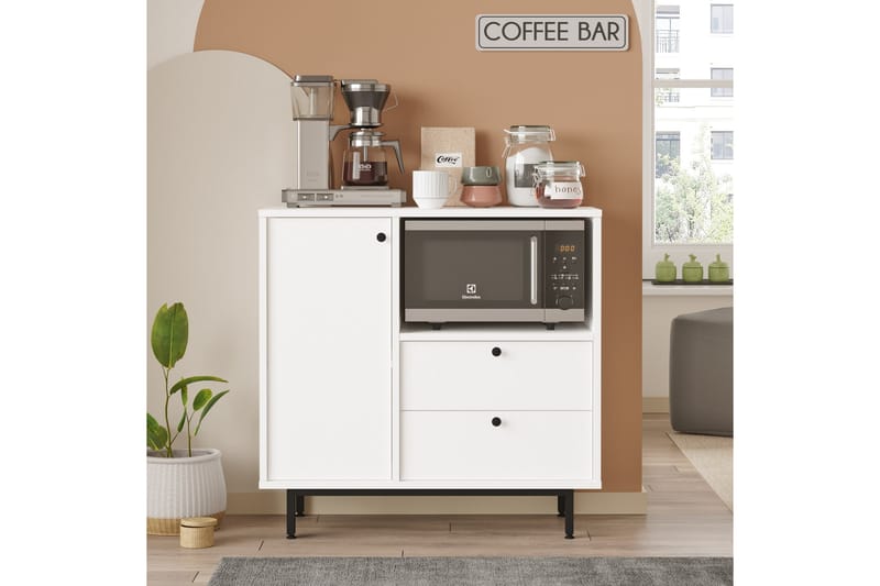 Donae Kommode 88 cm - Hvid - Opbevaring - Opbevaringsmøbler - Kommode - Entrékommode