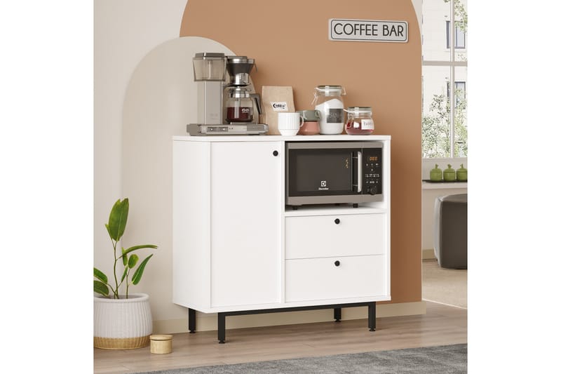 Donae Kommode 88 cm - Hvid - Opbevaring - Opbevaringsmøbler - Kommode - Entrékommode