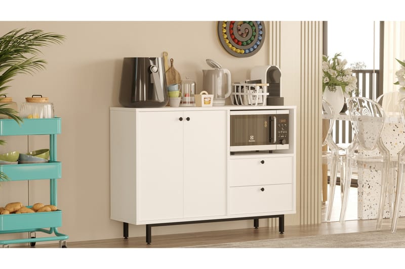 Donae Kommode 88 cm - Hvid - Opbevaring - Opbevaringsmøbler - Kommode - Entrékommode