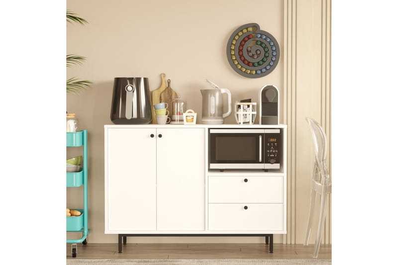 Donae Kommode 88 cm - Hvid - Opbevaring - Opbevaringsmøbler - Kommode - Entrékommode