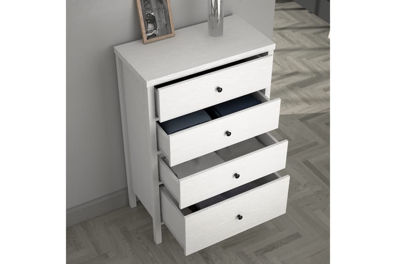 Elspet Kommode 77 cm - Brun/Hvid - Opbevaring - Opbevaringsmøbler - Kommode - Entrékommode