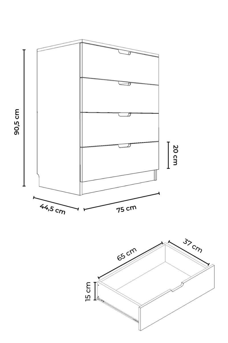 Dresser Hanah Home - Opbevaring - Opbevaringsmøbler - Kommode - Entrékommode