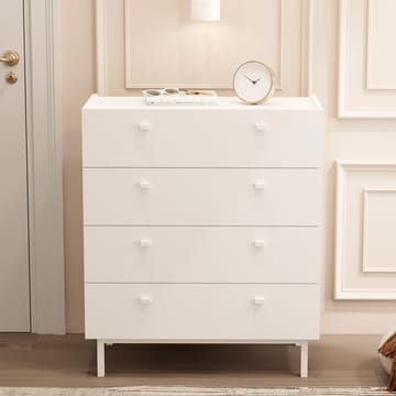 Kommode Hanah Home Luke (80 x 93,1 x 41,8 cm) Hvid - Hvid - Opbevaring - Opbevaringsmøbler - Kommode - Entrékommode
