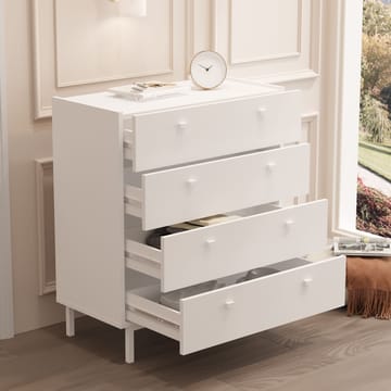 Kommode Hanah Home Luke (80 x 93,1 x 41,8 cm) Hvid - Hvid - Opbevaring - Opbevaringsmøbler - Kommode - Entrékommode
