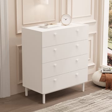 Kommode Hanah Home Luke (80 x 93,1 x 41,8 cm) Hvid - Hvid - Opbevaring - Opbevaringsmøbler - Kommode - Entrékommode