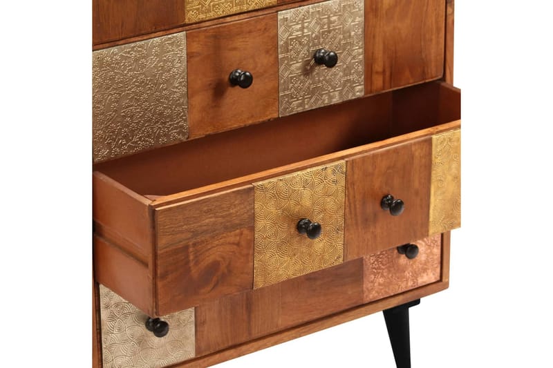 Kommode Massivt Akacietræ 60 X 30 X 75 Cm - Flerfarvet - Opbevaring - Opbevaringsmøbler - Kommode - Entrékommode