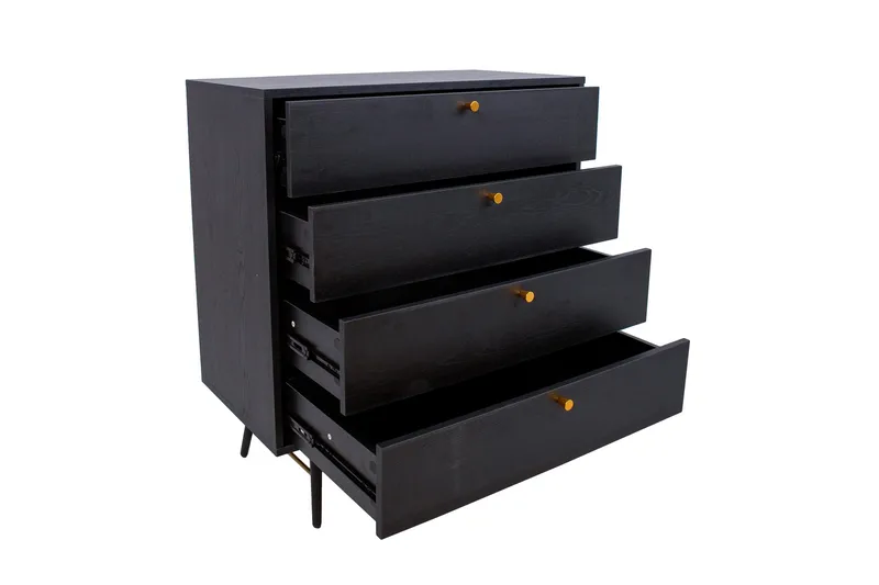 Luxembourg Kommode Sort/Kobber - Opbevaring - Opbevaringsmøbler - Kommode - Entrékommode