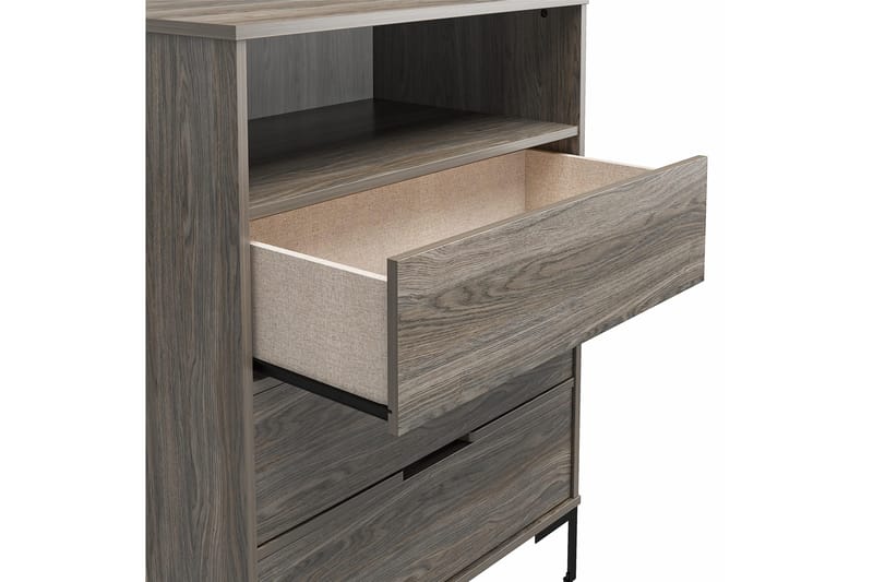 Rayburn Byrå Grå Dorel Home Grey - Opbevaring - Opbevaringsmøbler - Kommode - Entrékommode