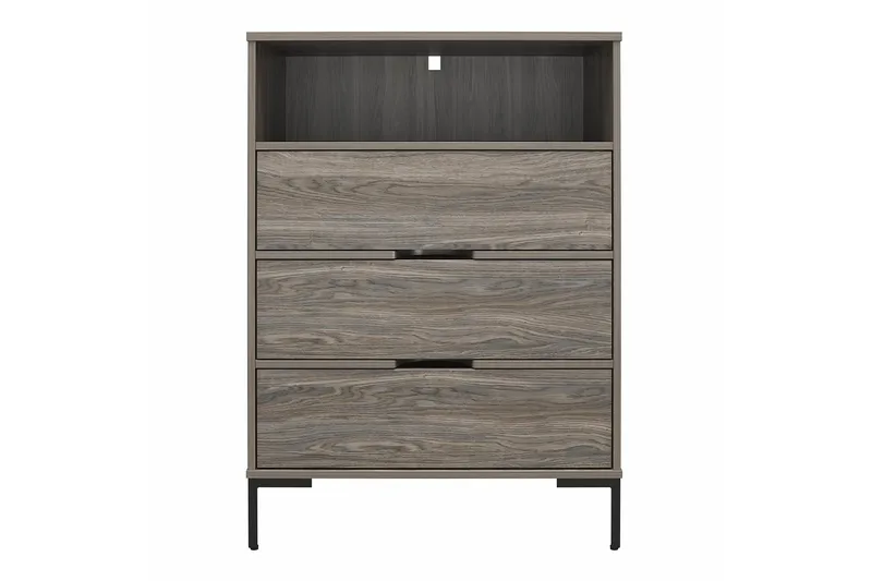Rayburn Byrå Grå Dorel Home Grey - Opbevaring - Opbevaringsmøbler - Kommode - Entrékommode