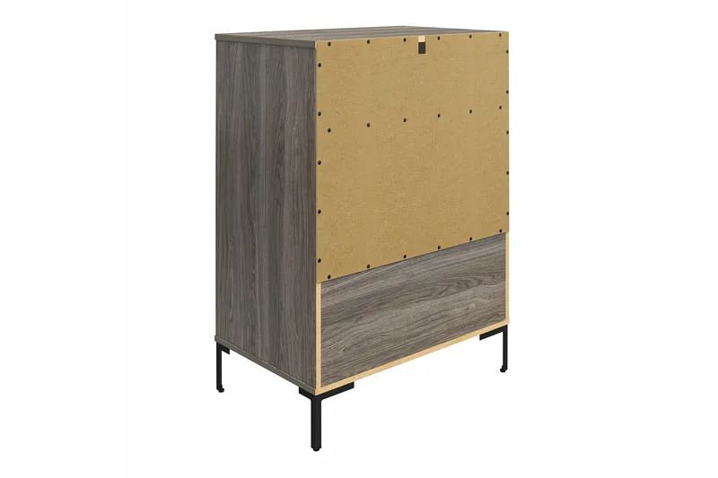 Rayburn Byrå Grå Dorel Home Grey - Opbevaring - Opbevaringsmøbler - Kommode - Entrékommode