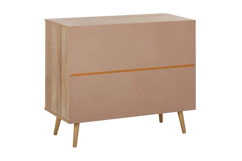 Skænk rattan lysebrun PONCA - Træ/natur - Opbevaring - Opbevaringsmøbler - Kommode - Entrékommode